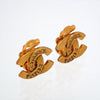 Authentic Vintage Chanel clip on earrings CC logo double C letter