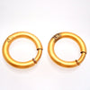 Authentic Vintage Chanel earrings CC logo large hoop