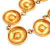 Authentic Vintage Chanel necklace choker CC logo rhinestone round