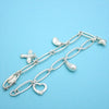 Tiffany & Co bracelet Elsa Peretti 5 charms Open Heart Silver 925