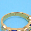 Tiffany & Co ring sapphire signature cross x diamond 18k Gold 750 4.9g