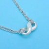 Tiffany & Co necklace chain infinity pendant Silver 925