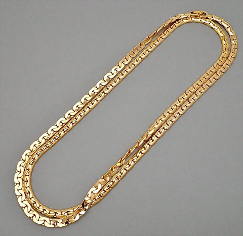 Authentic Vintage Christian Dior necklace chain CD logo hook long