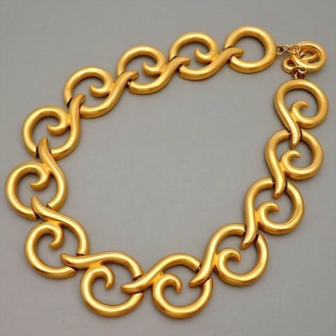 Authentic Vintage Givenchy necklace chain vortex large