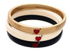 Authentic Vintage Chanel bracelet bangle Triple set CC logo