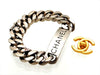 Vintage Chanel bracelet logo silver color