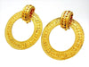 Vintage Chanel hoop earrings dangle