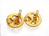 Vintage Chanel earrings CC logo round