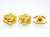Vintage Chanel earrings CC logo flower
