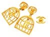 Vintage Chanel earrings birdcage as seen on Beyonce