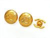 Vintage Chanel earrings COCO round