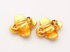 Authentic vintage Chanel earrings CC logo gold cross classic jewelry
