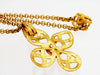 Vintage Chanel necklace CC logo clover