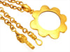Vintage Chanel necklace CC logo flower loupe
