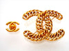 Authentic Vintage Chanel pin brooch Chain CC logo double C