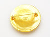 Vintage Chanel pin brooch CC logo round classic jewelry Authentic