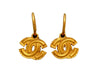 Vintage Chanel stud earrings CC logo dangle