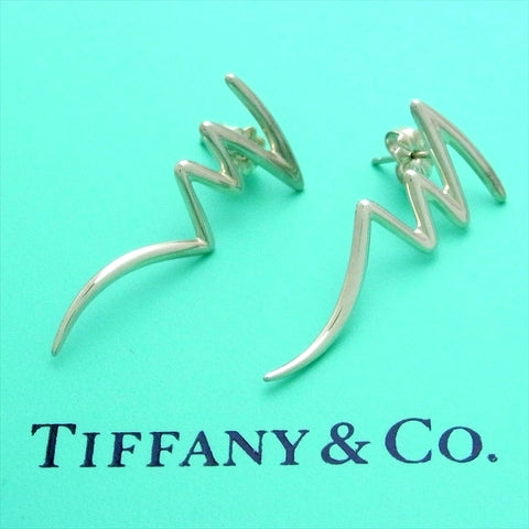 Pre-owned Tiffany & Co stud earrings Paloma Picasso Zig Zag
