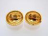 Authentic vintage Chanel earrings CC logo Faux Pearl Round