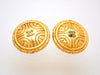 Authentic vintage Chanel earrings CC logo round