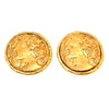 Authentic vintage Chanel earrings round