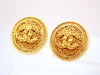 Authentic vintage Chanel earrings CC logo round