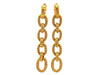 Vintage Chanel earrings rhinestone hoops dangle rare