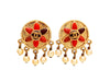 Vintage Chanel earrings CC logo pearls dangle