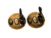 Vintage Chanel earrings CC logo copper color