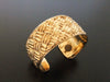 Authentic Vintage Chanel cuff bracelet bangle gold CC