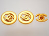Authentic Vintage Chanel earrings CC logo round