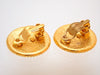 Authentic Vintage Chanel earrings CC logo round large