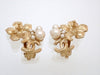 Authentic Vintage Chanel earrings CC logo cherry blossom faux pearl 2011
