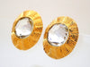 Authentic Vintage Chanel earrings large rhinestone round