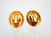 Authentic Vintage Chanel earrings large rhinestone round