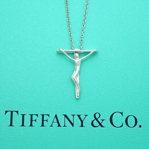 Tiffany & Co necklace Elsa Peretti crucifix cross Silver 925 pre-owned