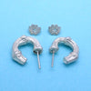 Tiffany & Co stud earrings bamboo small hoop Silver 925