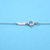 Tiffany & Co necklace chain notes square pendant Silver 925