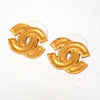Auth Vintage Chanel stud earrings CC logo double C
