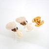 Authentic Vintage Chanel earrings CC logo double C flower white dangle