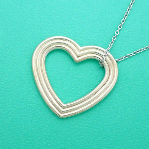 Tiffany & Co necklace chain menard heart long Silver 925 pre-owned