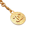 Authentic Vintage Chanel belt necklace CC logo medal chain