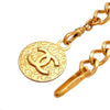 Authentic Vintage Chanel belt necklace CC logo medal chain