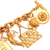 Authentic Vintage Chanel bracelet CC logo 2.55 flap bag camellia angel