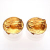 Authentic Vintage Chanel clip on earrings CC logo round