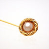 Authentic Vintage Chanel pin brooch faux pearl round