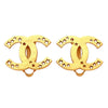 Authentic Vintage Chanel clip on earrings CC logo double C star punched