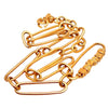 Authentic Vintage Chanel necklace chain CC logo letter cube chain