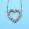Tiffany & Co necklace chain heart rope hoop 14k Gold Silver 925