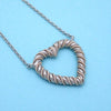Tiffany & Co necklace chain heart rope hoop 14k Gold Silver 925
